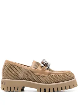 Casadei: Бежевые лоферы 