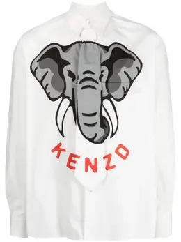 Kenzo: Рубашка с принтом 