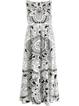RED Valentino: Платье с принтом 