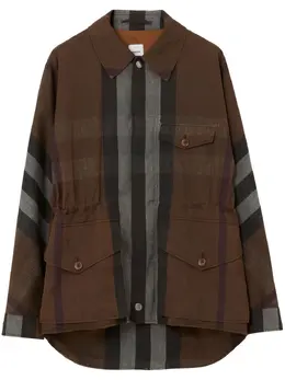 Burberry: Коричневая куртка 