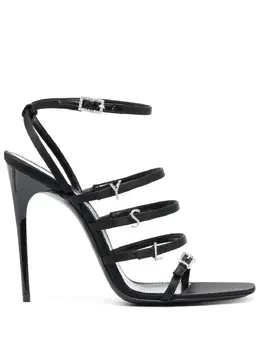 Saint Laurent: Чёрные сандалии 