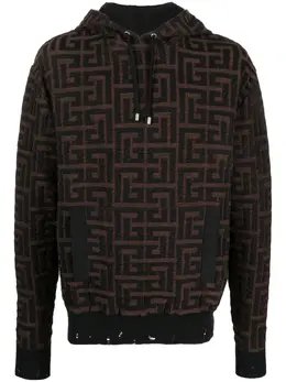 Balmain: Жаккардовая толстовка 