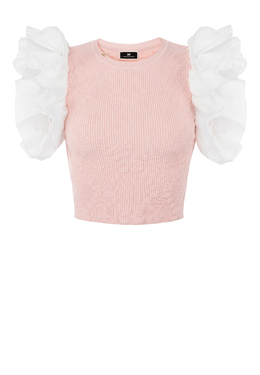 ELISABETTA FRANCHI: Розовый топ 
