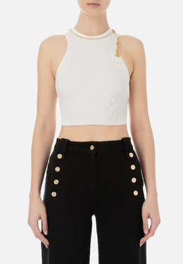 ELISABETTA FRANCHI: Белый топ 