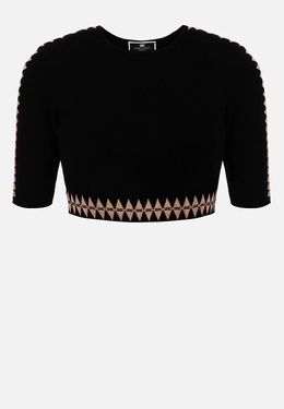 ELISABETTA FRANCHI: Чёрный топ 