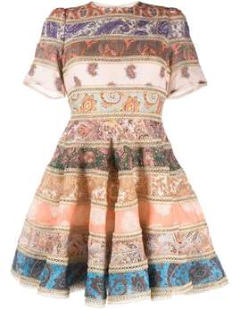 ZIMMERMANN: Короткое платье  Spliced