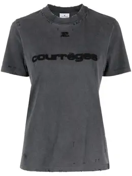 Courrèges: Хлопковая футболка 