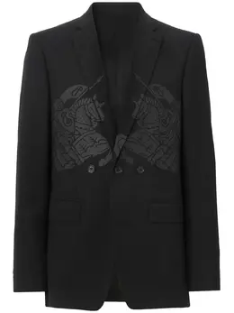 Burberry: Пиджаки с принтом 