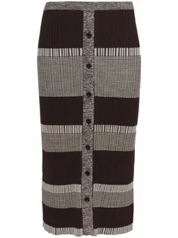 Proenza Schouler White Label: Юбка в полоску 