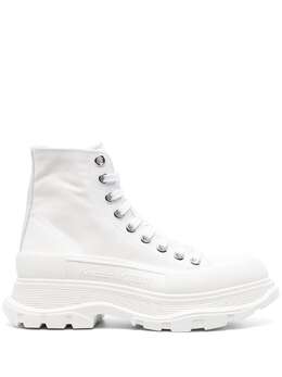 Alexander McQueen: Белые ботинки  Tread Slick