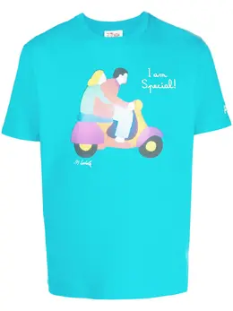 MC2 Saint Barth: Хлопковая футболка  Vespa