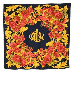 Christian Dior: Шарф с растительным принтом 