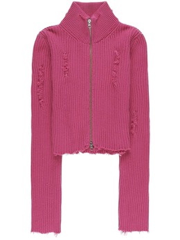 MM6 Maison Margiela: Тёмный кардиган 