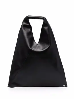 MM6 Maison Margiela: Чёрная сумка-шоппер 