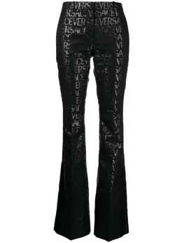 Versace: Расклешённые брюки 