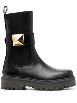 Valentino Garavani: Чёрные ботинки 
