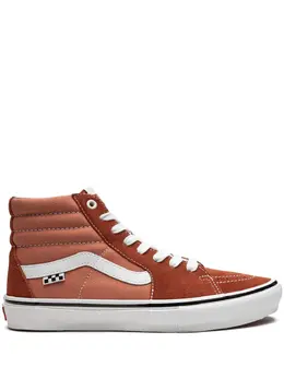 Vans: Оранжевые кроссовки  Sk8-Hi