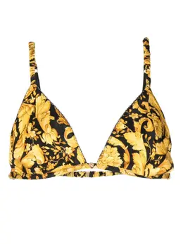Versace: Чёрный бюстгальтер  Barocco