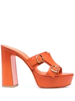 Santoni: Оранжевые сандалии 