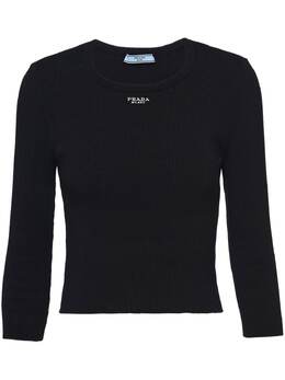 Prada: Трикотажный свитер 