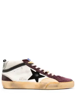 Golden Goose: Белые кроссовки  Mid Star