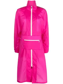 Moncler: Розовый пуховик 