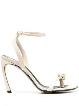 Lanvin: Белые сандалии 