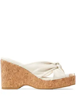Jimmy Choo: Белые сандалии 