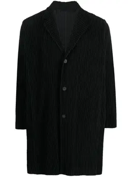 Homme Plissé Issey Miyake: Однобортное пальто 