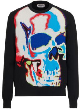 Alexander McQueen: Трикотажный свитер  Graffiti