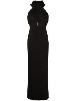 Saint Laurent: Платье с капюшоном 