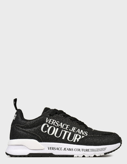 VERSACE JEANS COUTURE: Чорні кросівки 
