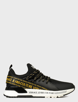 VERSACE JEANS COUTURE: Чорні кросівки 