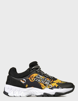 VERSACE JEANS COUTURE: Чорні кросівки 