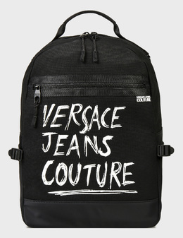 VERSACE JEANS COUTURE: Чёрный рюкзак 