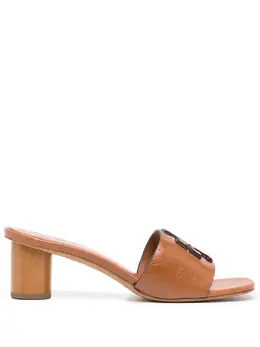Tory Burch: Коричневые сабо  Ines
