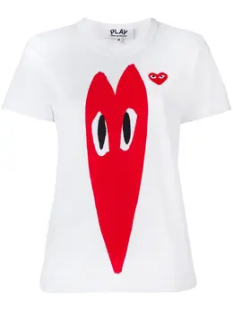 Comme Des Garçons Play: Футболка стрейч 