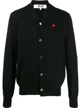 Comme Des Garçons Play: Кардиган  Heart с v-образным вырезом