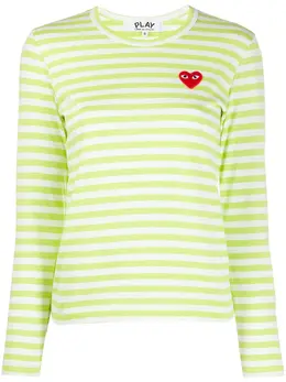 Comme Des Garçons Play: Футболка  Heart с принтом