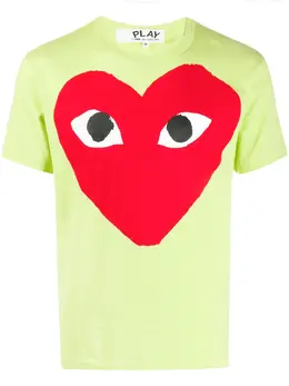 Comme Des Garcons Play: Футболка  Heart с принтом