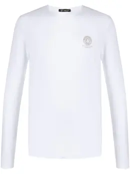 Versace: Футболка  Medusa Head с длинным рукавом