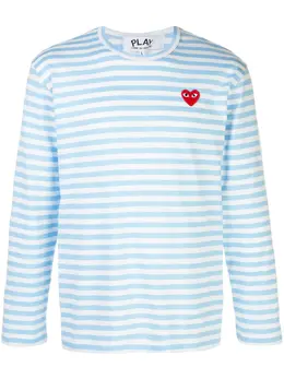 Comme Des Garçons Play: Футболка в полоску 