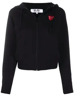 Comme Des Garcons Play: Чёрная толстовка 