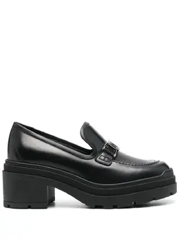 Salvatore Ferragamo: Чёрные лоферы  Vara Chain