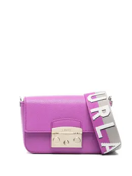 Furla: Фиолетовая сумка  Metropolis