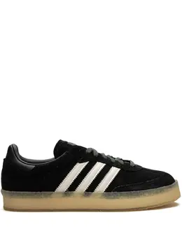 adidas: Зелёные кроссовки  Samba