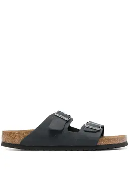 Birkenstock: Чёрные сандалии 