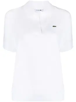 Lacoste: Белое поло 