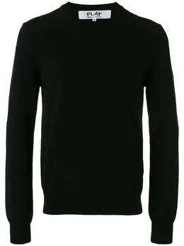 Comme Des Garçons Play: Чёрный свитер  Heart