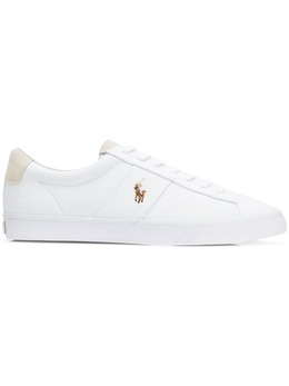 Polo Ralph Lauren: Белые кроссовки 